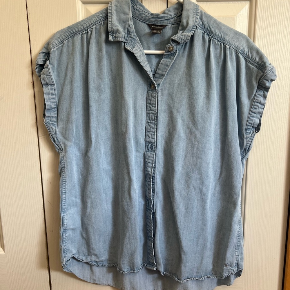 Eddie Bauer Light Blue Denim Shirt